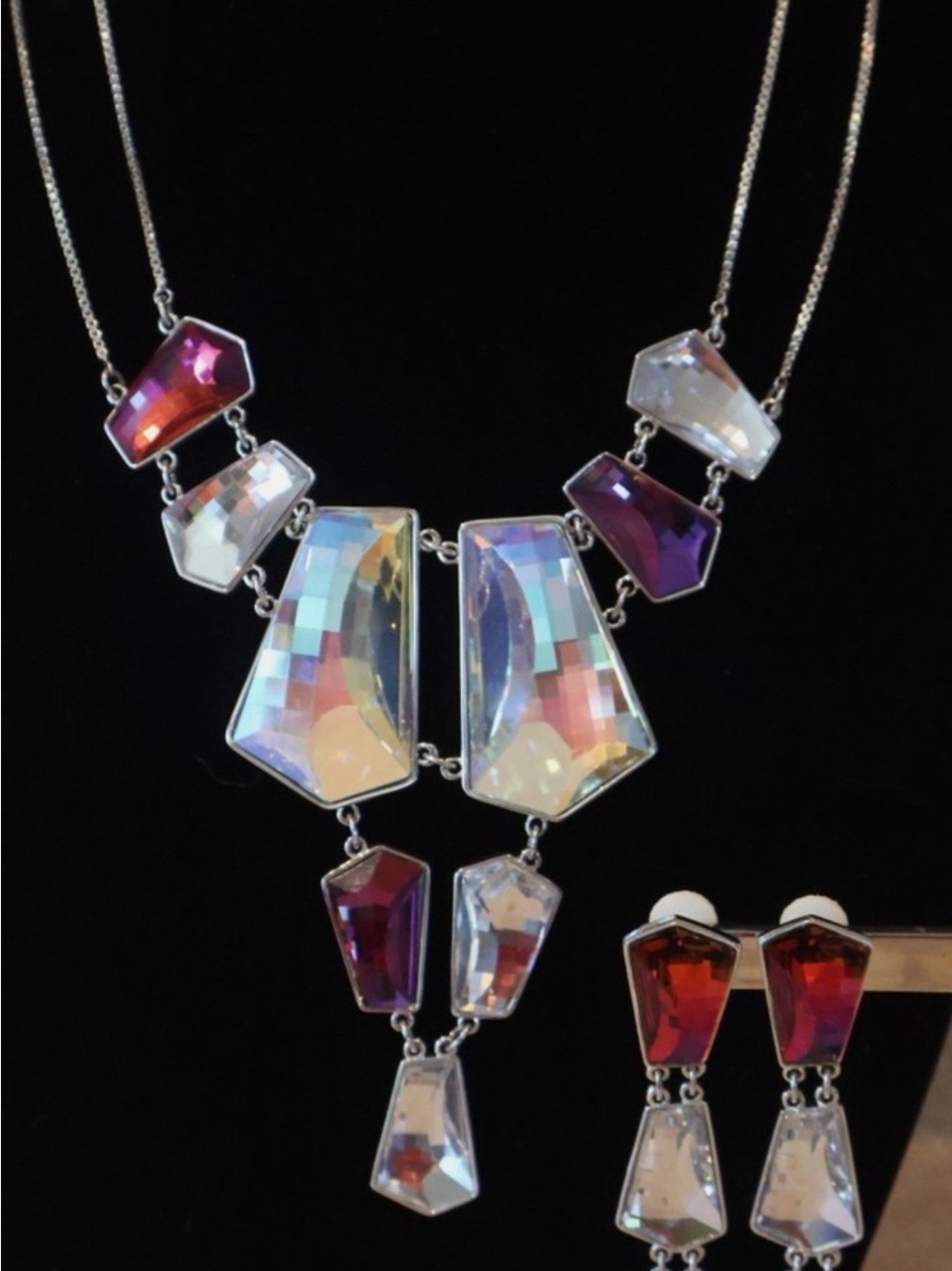 Amazing Vintage Authentic Swarovski Statement necklace and earrings.